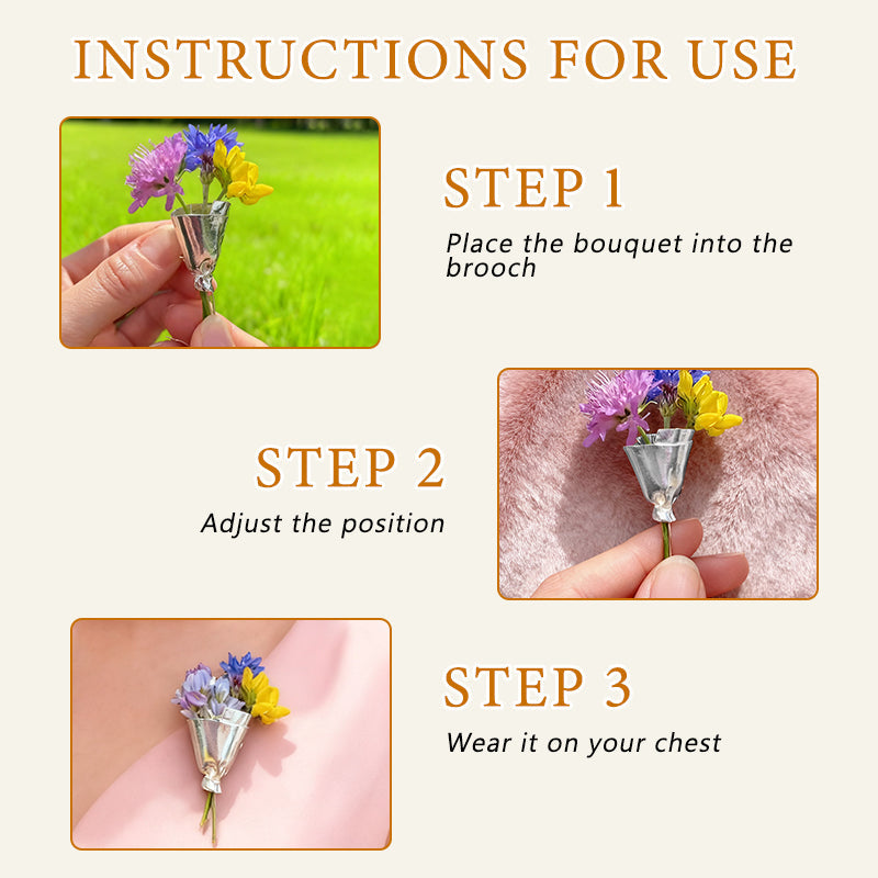 🌸Kjøp 1 få 1 gratis🌸Bærbar blomsterbukettklemme