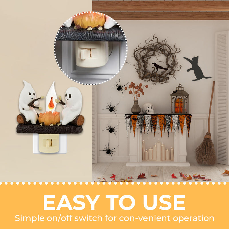 🎃👻 Halloween Spøkelseslampe – Skap skummel stemning! 🔥