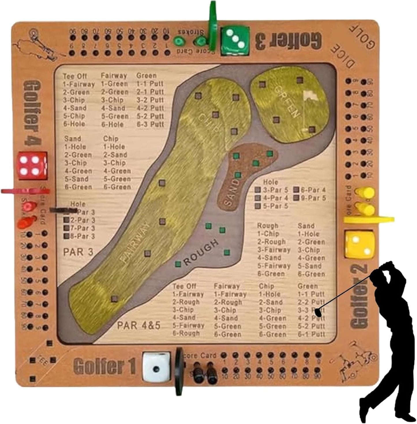 ⛳Bordspill med terninger og golf🎲✨