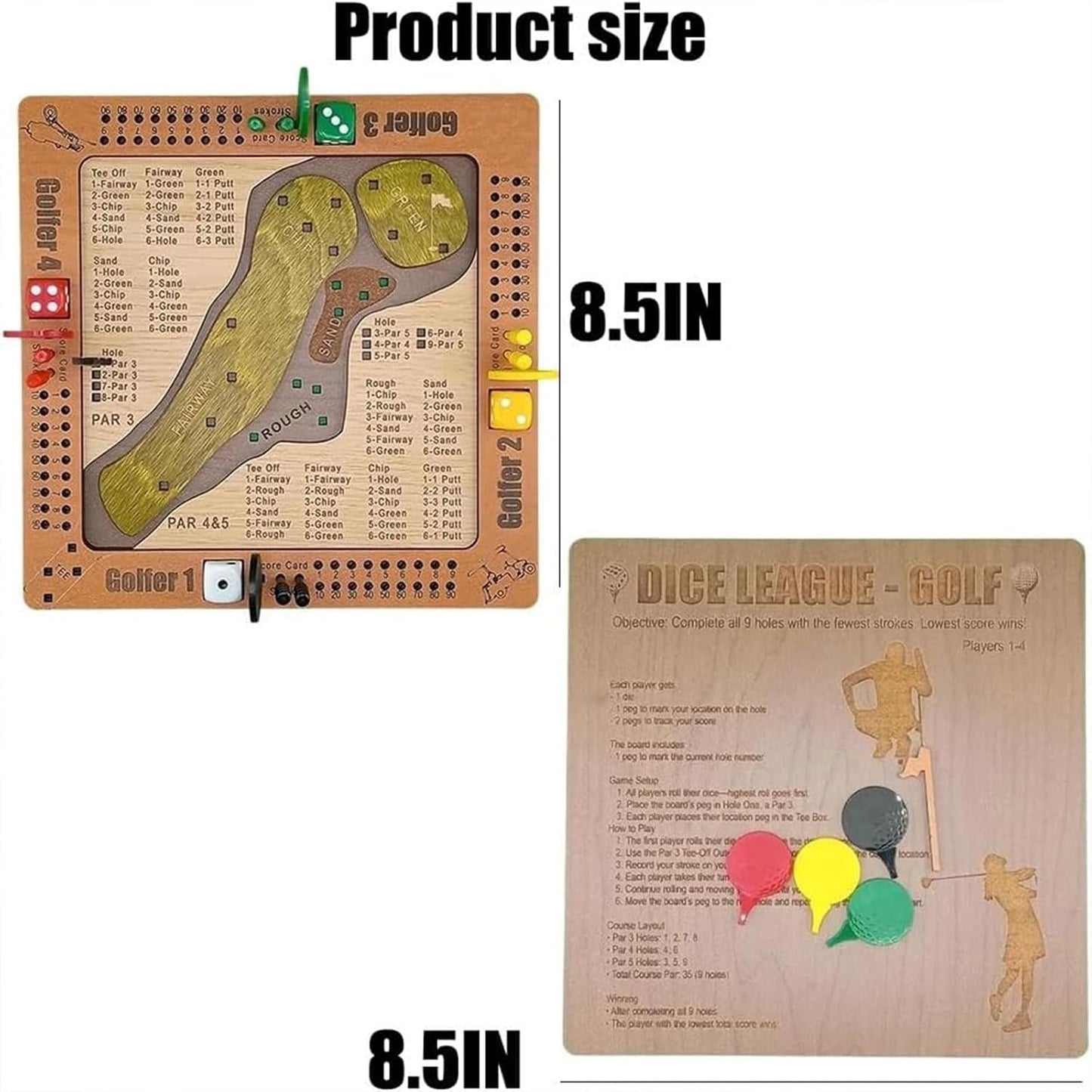 ⛳Bordspill med terninger og golf🎲✨