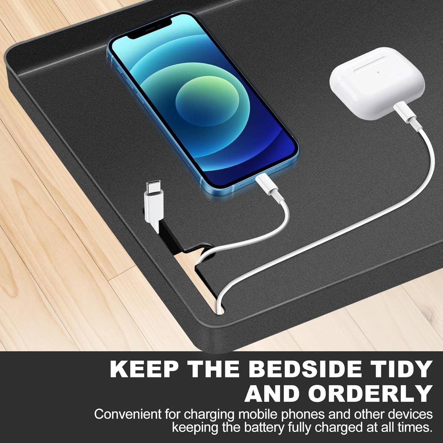 ✨ Avtakbar sengehylle – smart oppbevaring