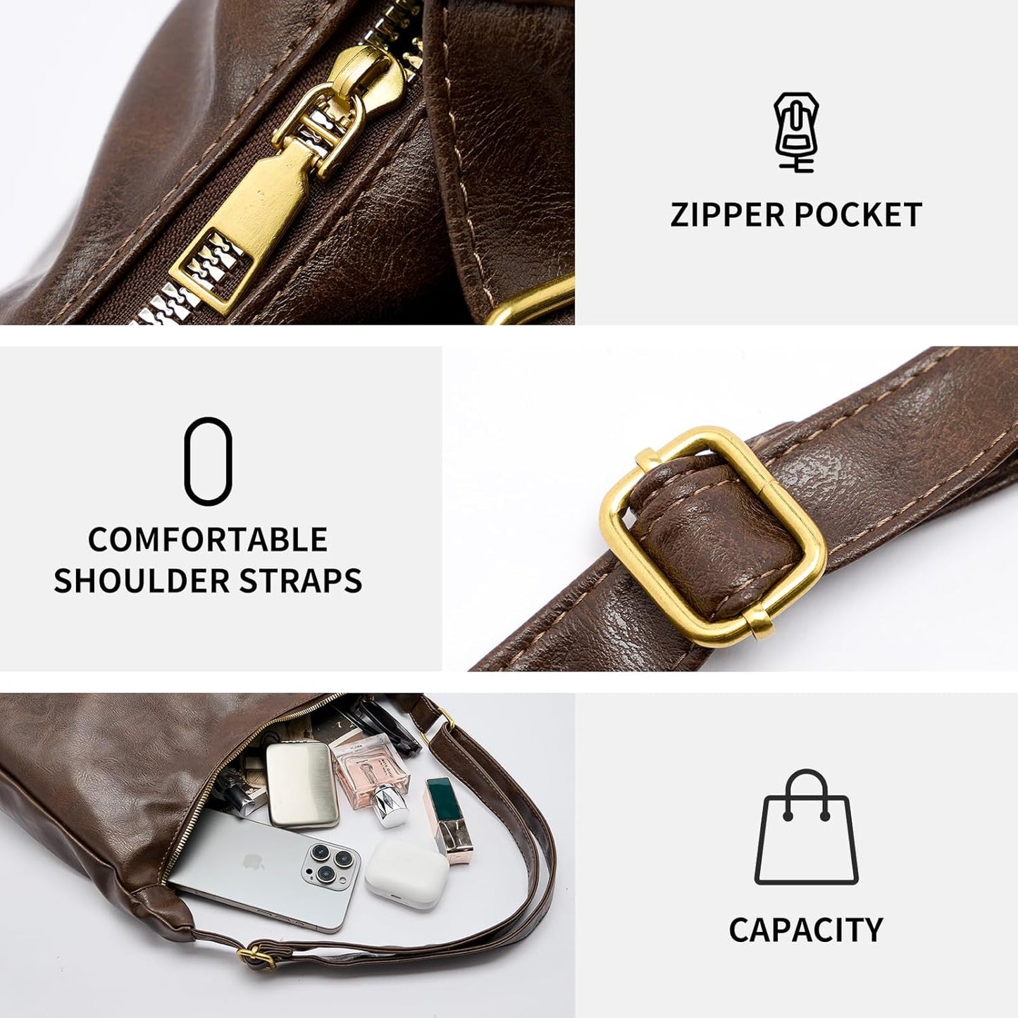 👜 Vintage Crossbody – Stor & Trendy 2025