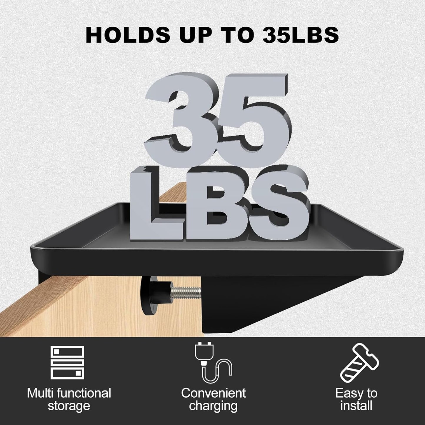 ✨ Avtakbar sengehylle – smart oppbevaring