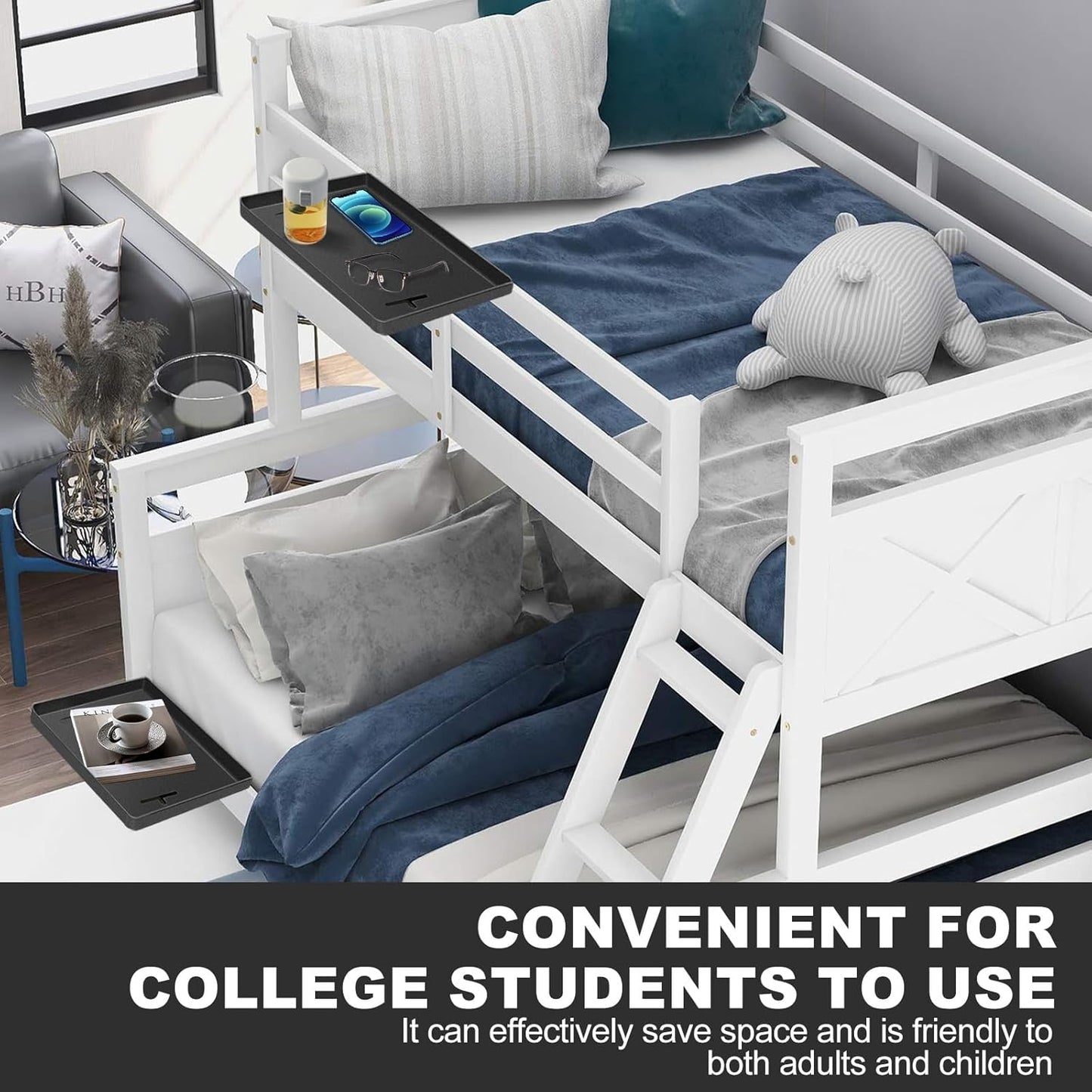 ✨ Avtakbar sengehylle – smart oppbevaring