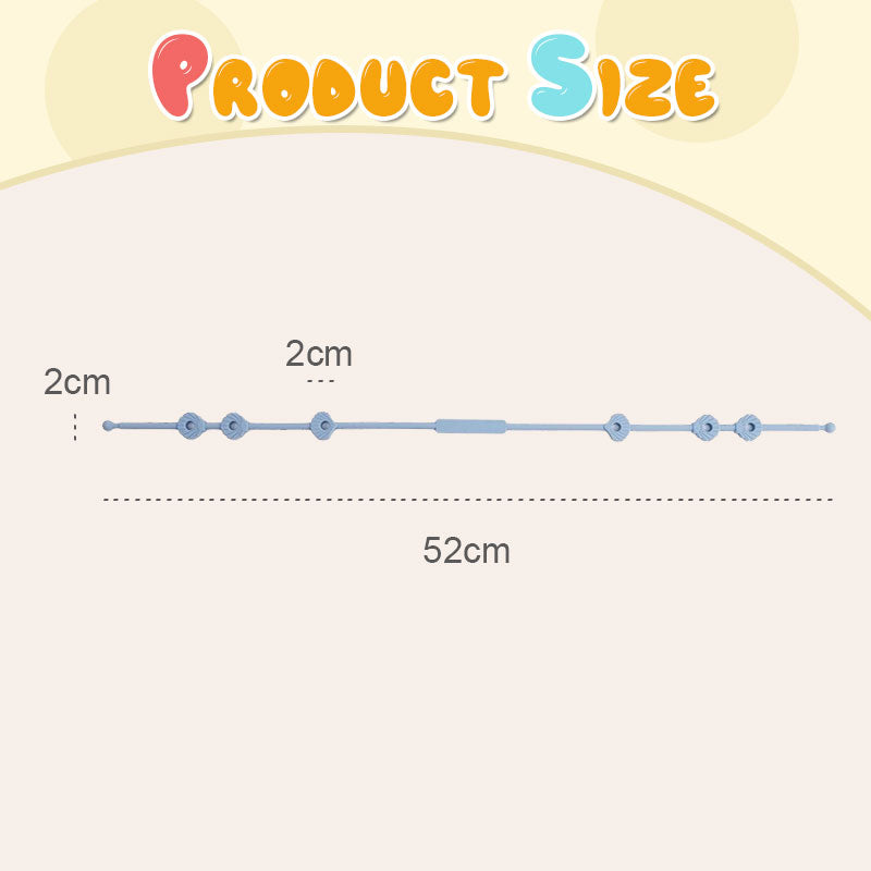 🎀 Silikonrem for Baby – Smokk-, Flaske- & Lekeholder mot Tap