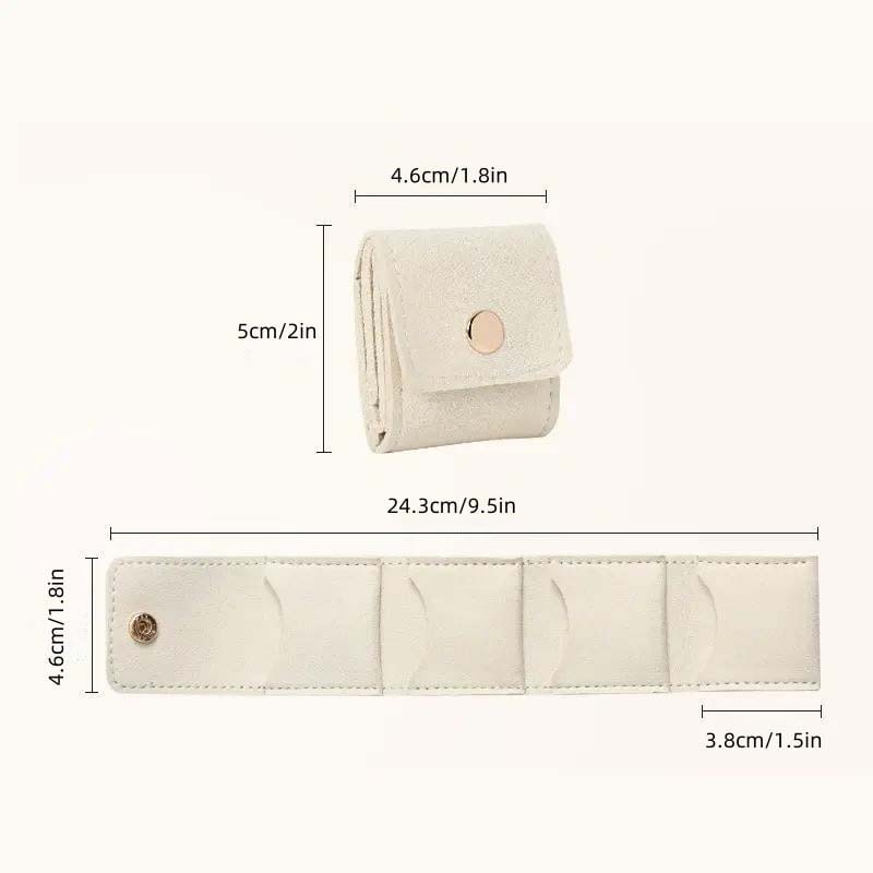 👜 Kompakt & Stilfull Smykkeorganisator med Flere Rom – Perfekt for Reise