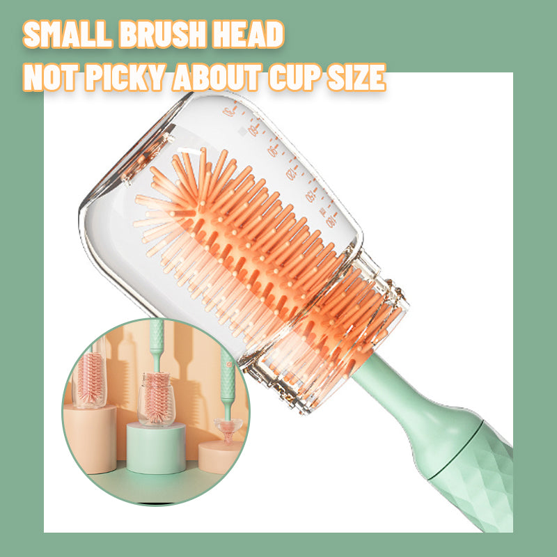 🍼✨ Elektrisk 360° Flaskebørste – Enkel & Dyp Rengjøring! 🎁 Fri frakt