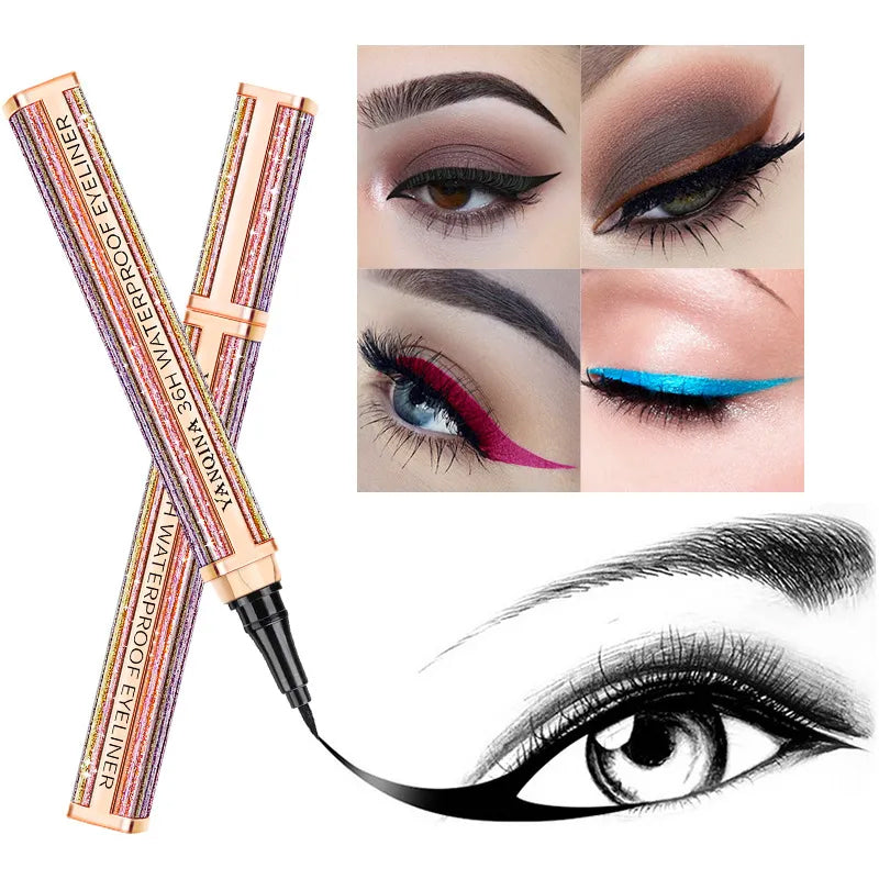 Farget vannfast eyeliner