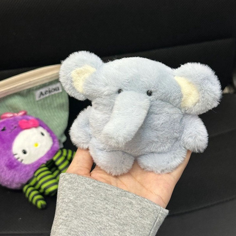 🐘 Fluffy Blå Elefant AirPods Etui