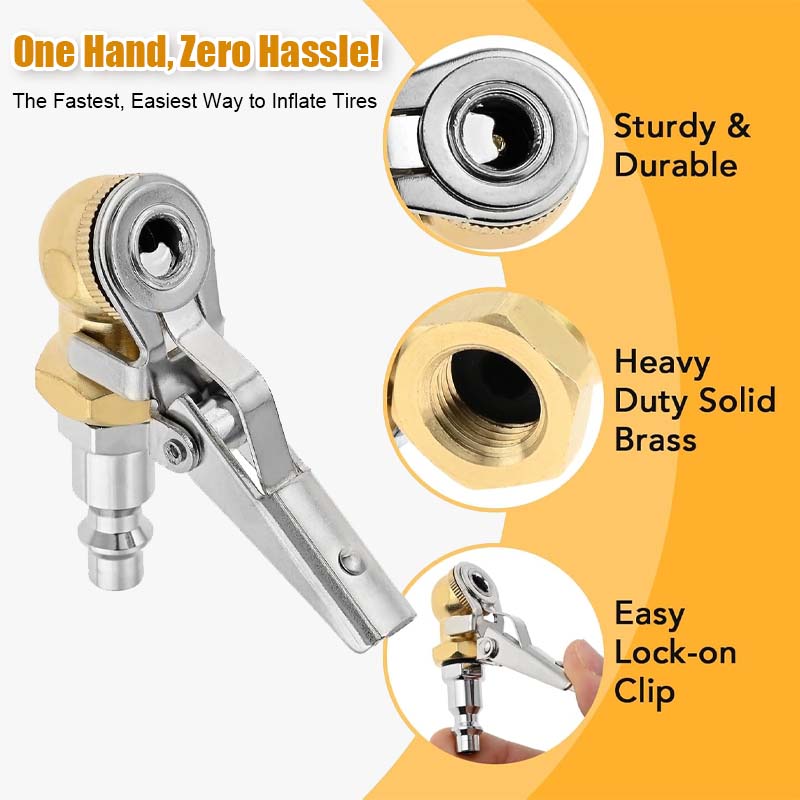 🚗 Dekkfyllingsmunnstykke – Rask Lås & Frigjør