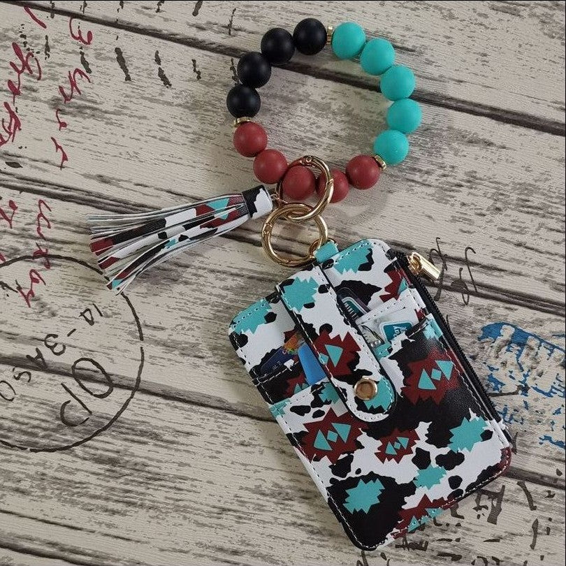 🎅Storsalg Siste dagssalg 🔥- Silikonperlearmbånd, kortholder, nøkkelring