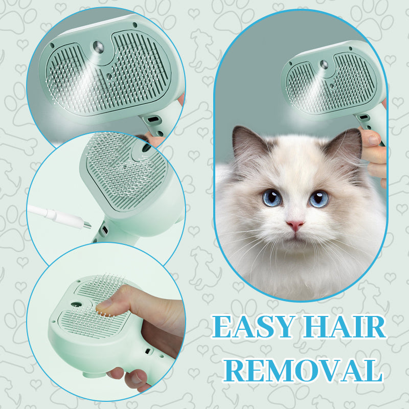 🐾🌿 Smart Spray-Børste for kjæledyr – Skånsom og praktisk!（🔥Gratis vannflaske i en begrenset periode🔥）