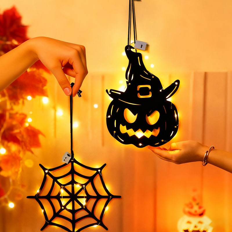 ✨🎃 Halloween LED Lysslynge – Skap Skummel Stemning 👻✨