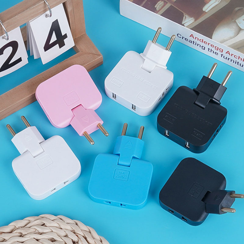 ⚡ Europeisk Strømadapter – Kompakt & Praktisk