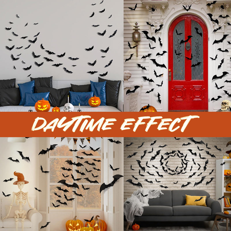 🦇 LED-glødende flaggermus – Perfekt til Halloween