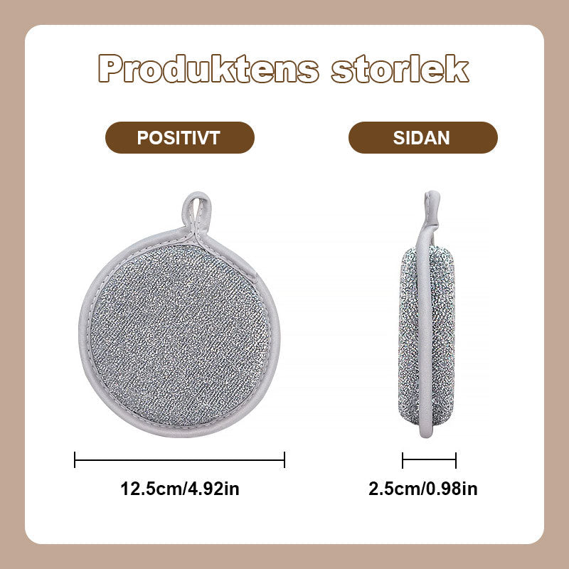 🧽 Dobbeltsidig sølvsvamp – Kjøkkenets fettfjerner