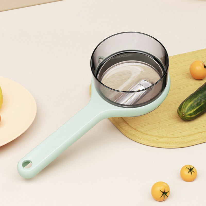 Skreller med bøtteoppbevaring/skreller med bøtteoppbevaring