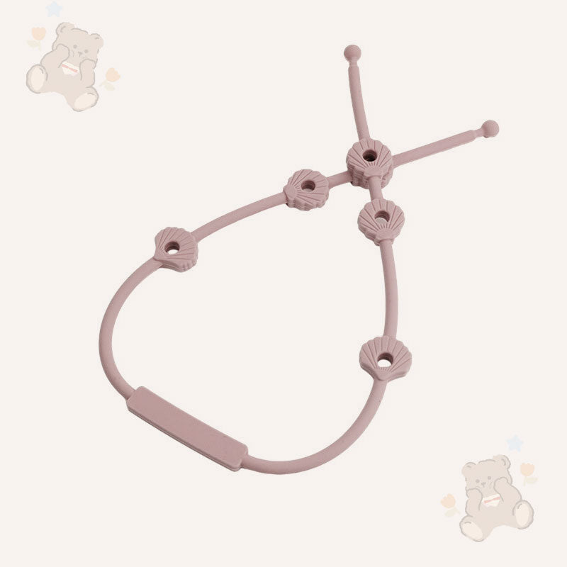 🎀 Silikonrem for Baby – Smokk-, Flaske- & Lekeholder mot Tap