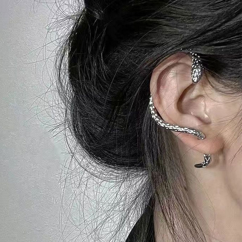 🐍 Unik Serpent Wrap Øredobb – Retro & Kreativ Stil