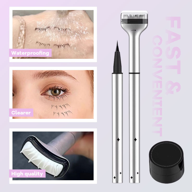✨ Dobbel Eyeliner med Stempel for Nedre Vipper 👁️‍🗨️