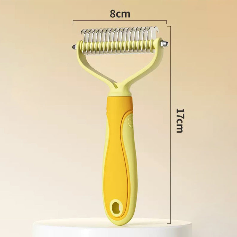 ✨ Dobbeltsidig hårfjerningskam – Perfekt for hund & katt