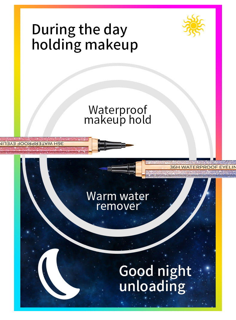 Farget vannfast eyeliner