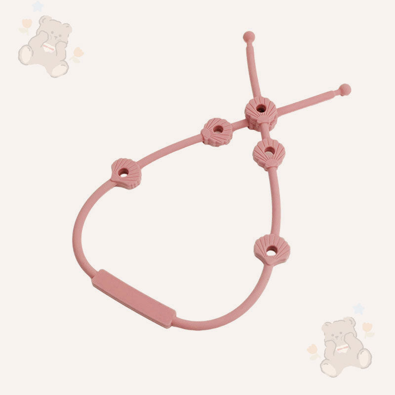 🎀 Silikonrem for Baby – Smokk-, Flaske- & Lekeholder mot Tap