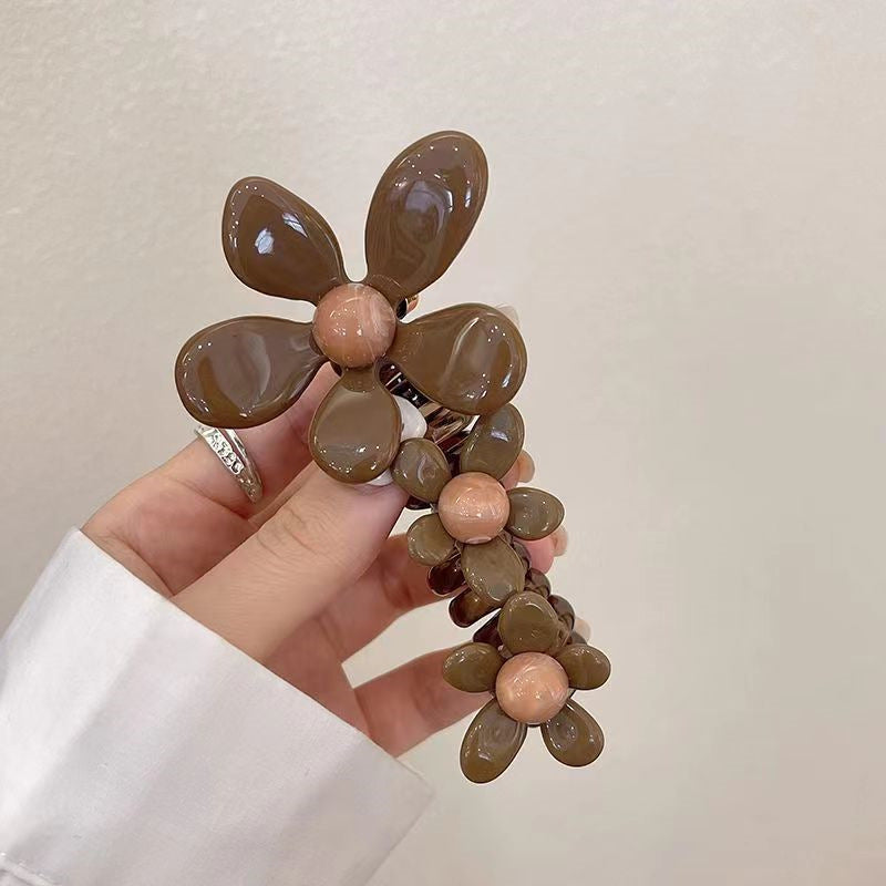 🌸 Elastisk hårbånd med perleblomst 🌸（🔥🎁 Kjøp 1, få 2 gratis!）