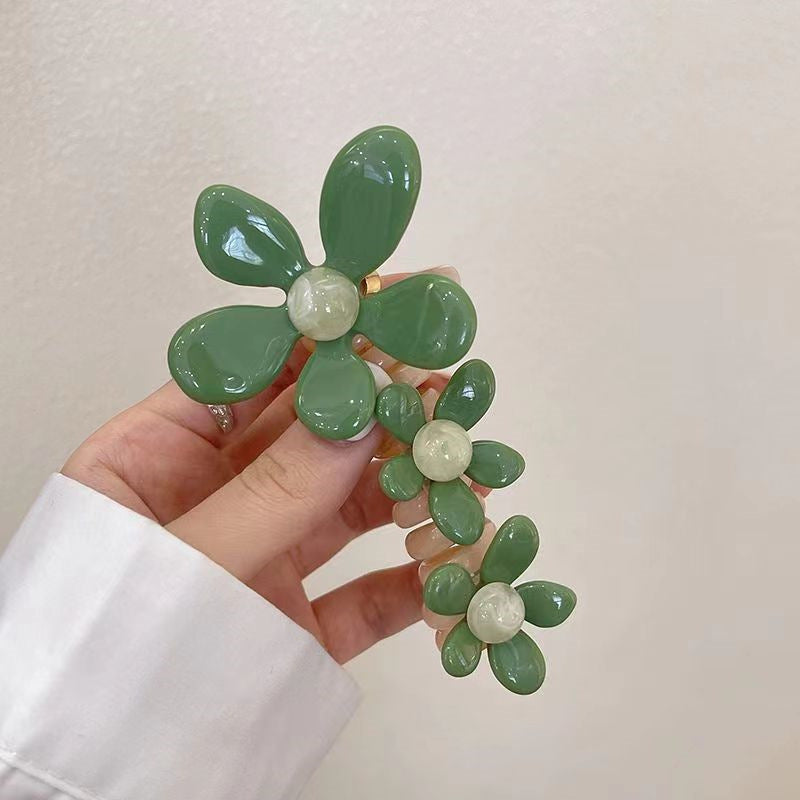 🌸 Elastisk hårbånd med perleblomst 🌸（🔥🎁 Kjøp 1, få 2 gratis!）