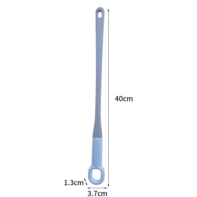 🪥 Fotbørste med langt håndtak – enkel rengjøring uten å bøye deg（2stk）