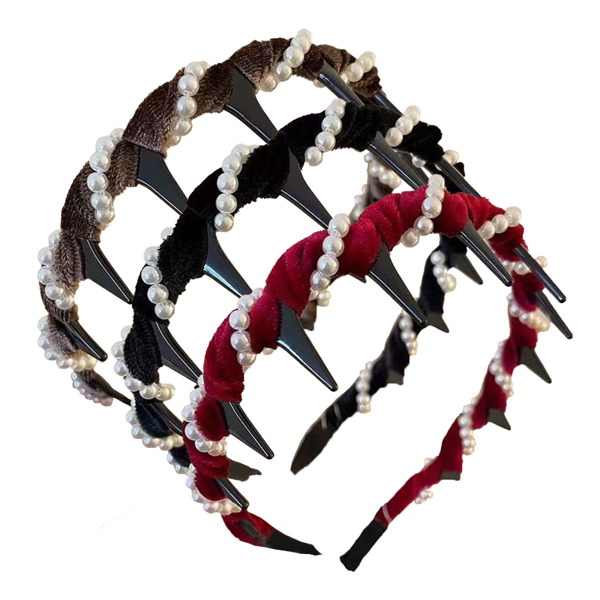 ✨ Retro Hårbøyle med Perler – Elegant & Tidløs