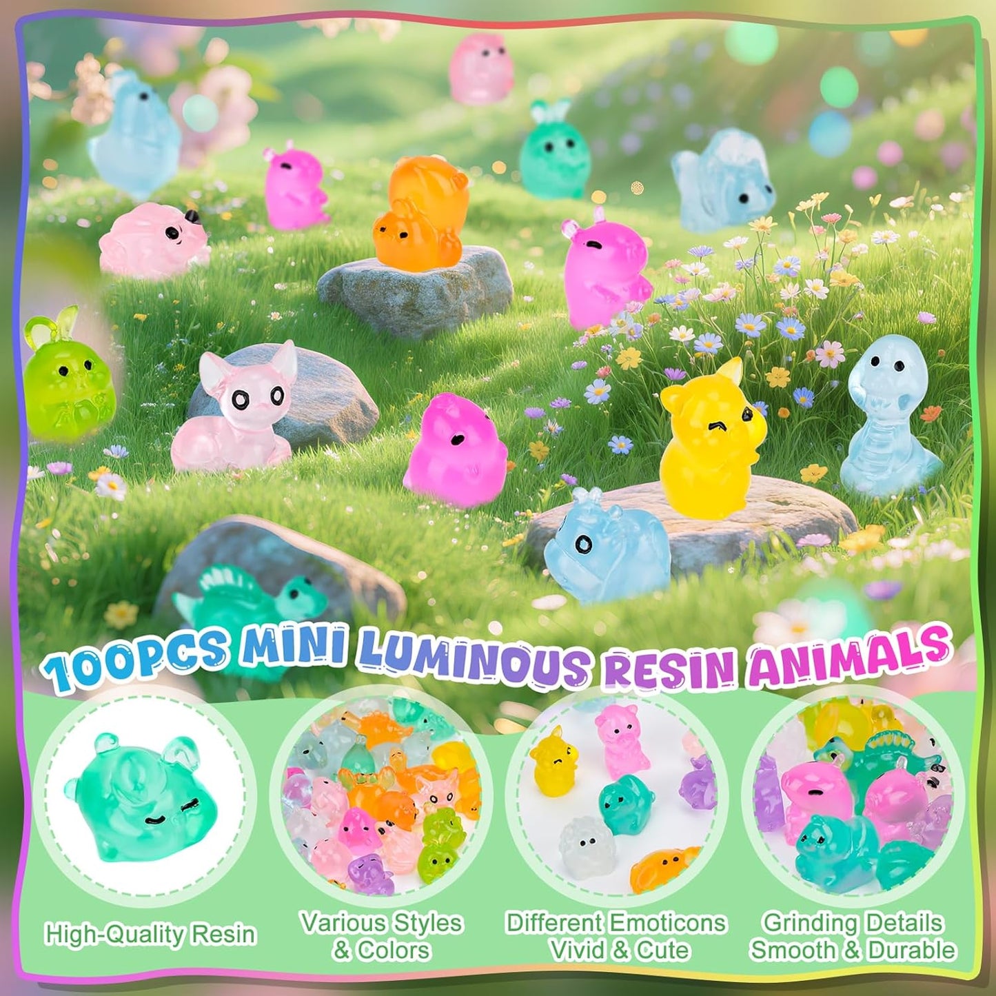 ⏰Mini Selvlysende Dyreharpiksmodeller