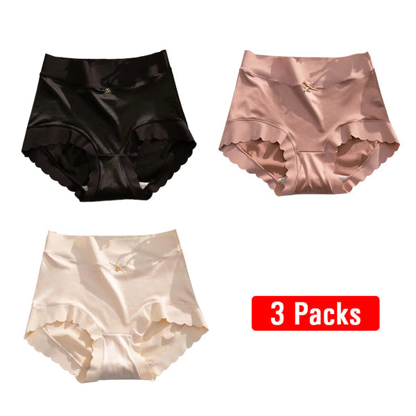 (🎁🎁Pay1 Get 2 (3pack) Premium Satin Antibakteriell Ice Silk Fuktabsorberande trosor