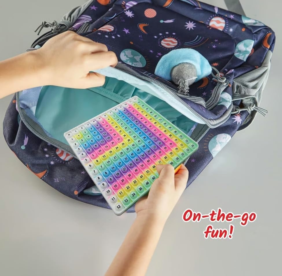 🎯 12x12 Gangetabellspill – Bærbar Mattelek for Barn