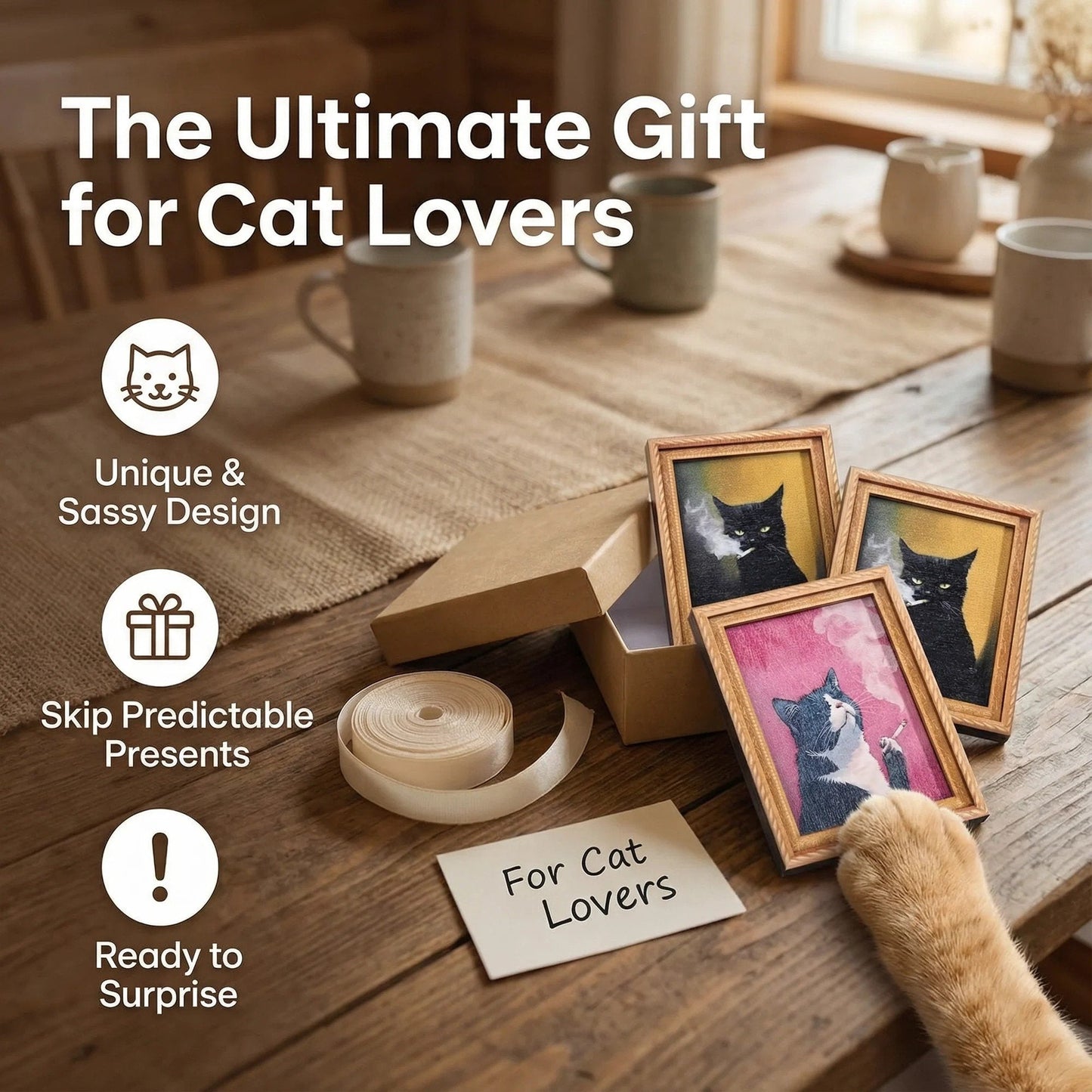 🌹 Søte kjøleskapsmagneter til katter – Sjarmerende katterammedekorasjoner til hjem og kontor 🐱✨