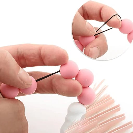 🎅Storsalg Siste dagssalg 🔥- Silikonperlearmbånd, kortholder, nøkkelring