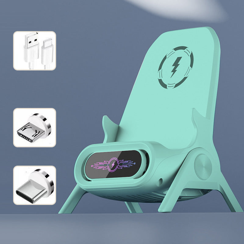 ⏳Tidsbegrenset tilbud⏰Multifunksjonell telefonholder med rask trådløs lader📱