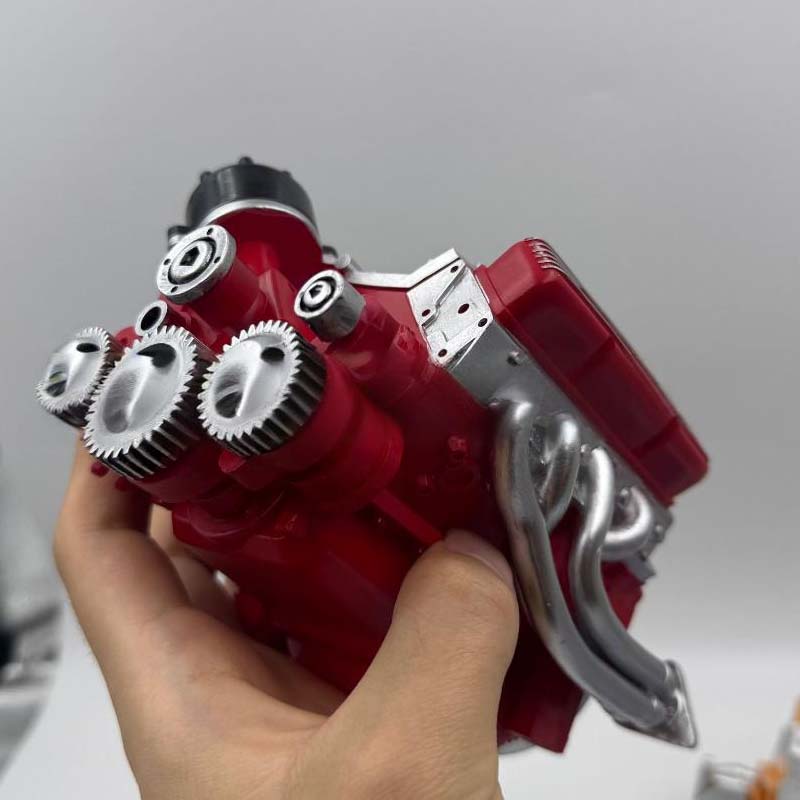 🔥 Liten forbrenningsmotor modell V8 OHV bensinmotor modell monteringssett